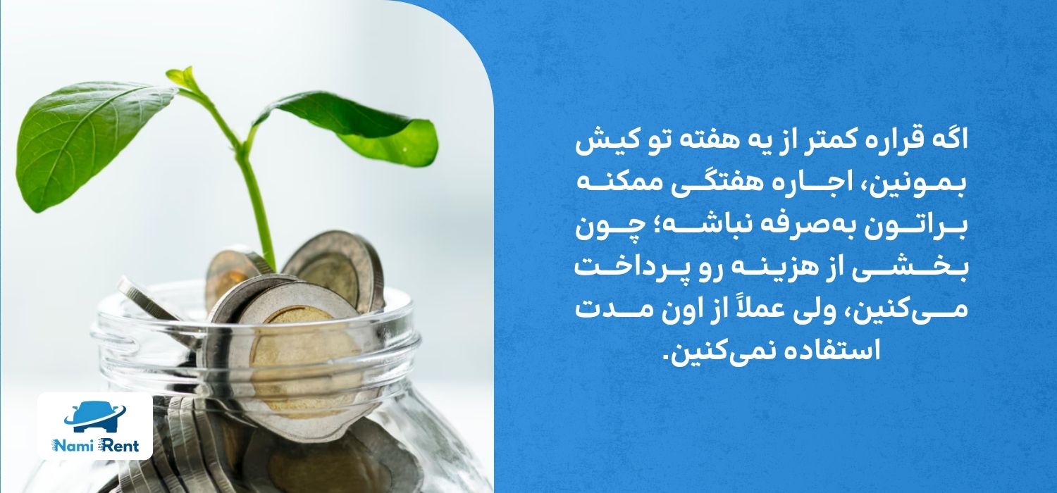 معایب احتمالی اجاره هفتگی ماشین در کیش