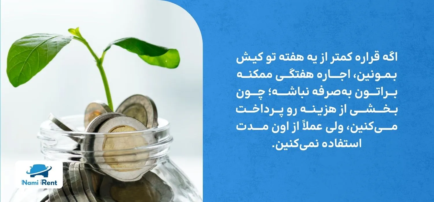 معایب احتمالی اجاره هفتگی ماشین در کیش