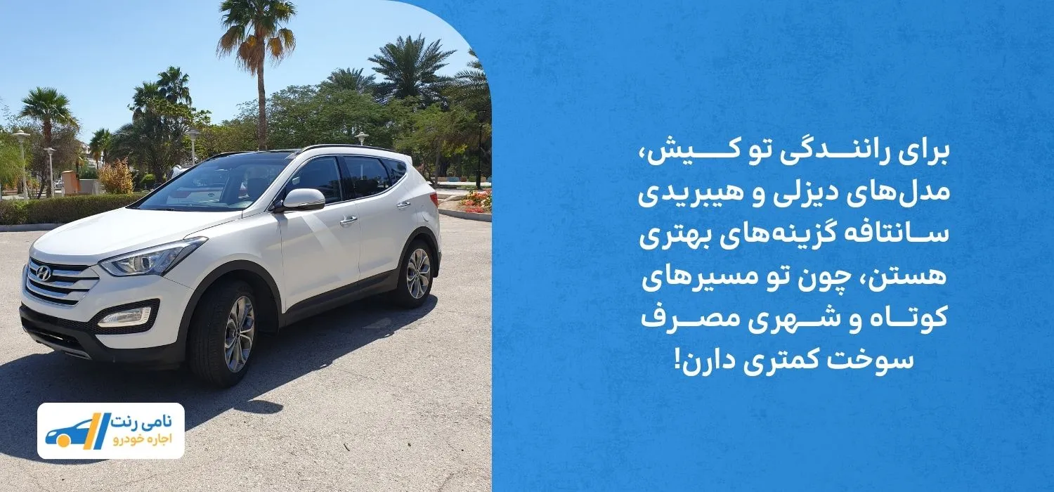 مصرف سوخت سانتافه 